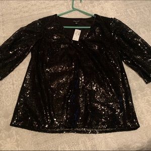 Sequence black blouse